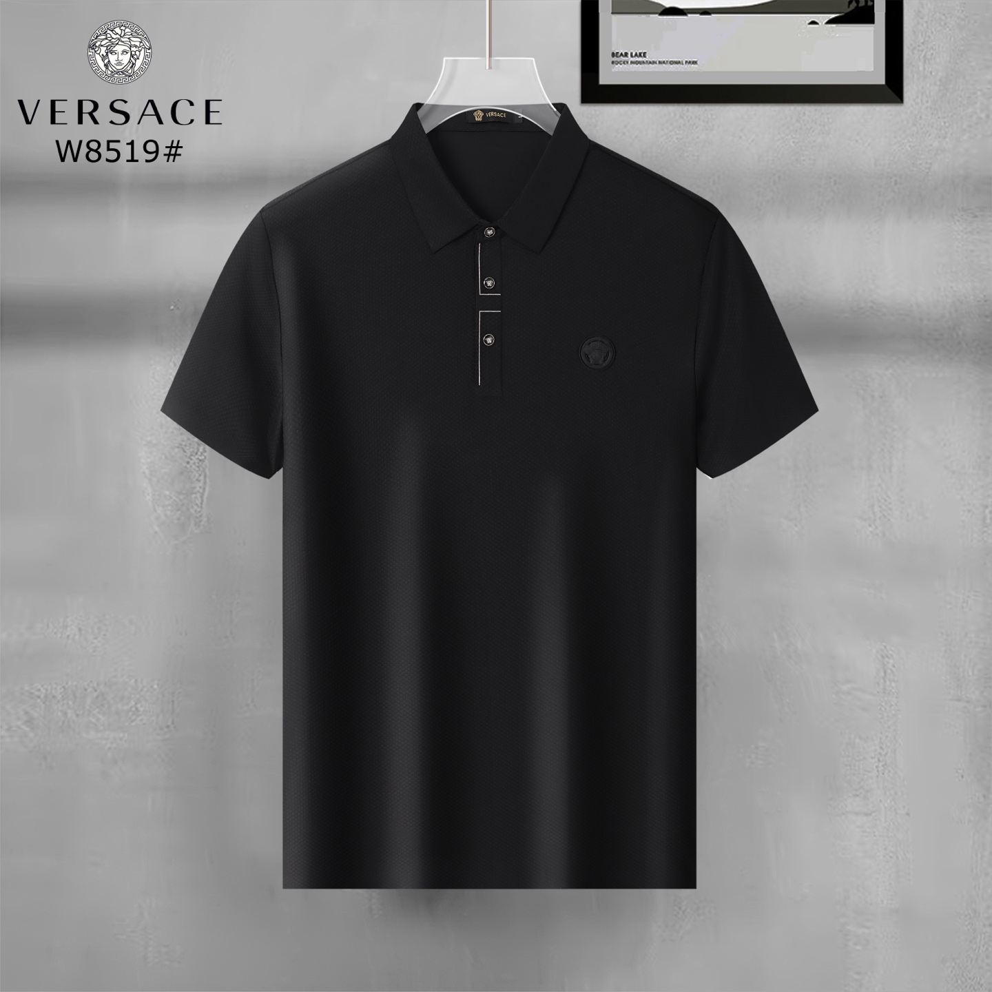 Versace Men's Short Sleeve Polo Shirt - Classic Fit, Premium Cotton 4 i1747669661300 390 0 3