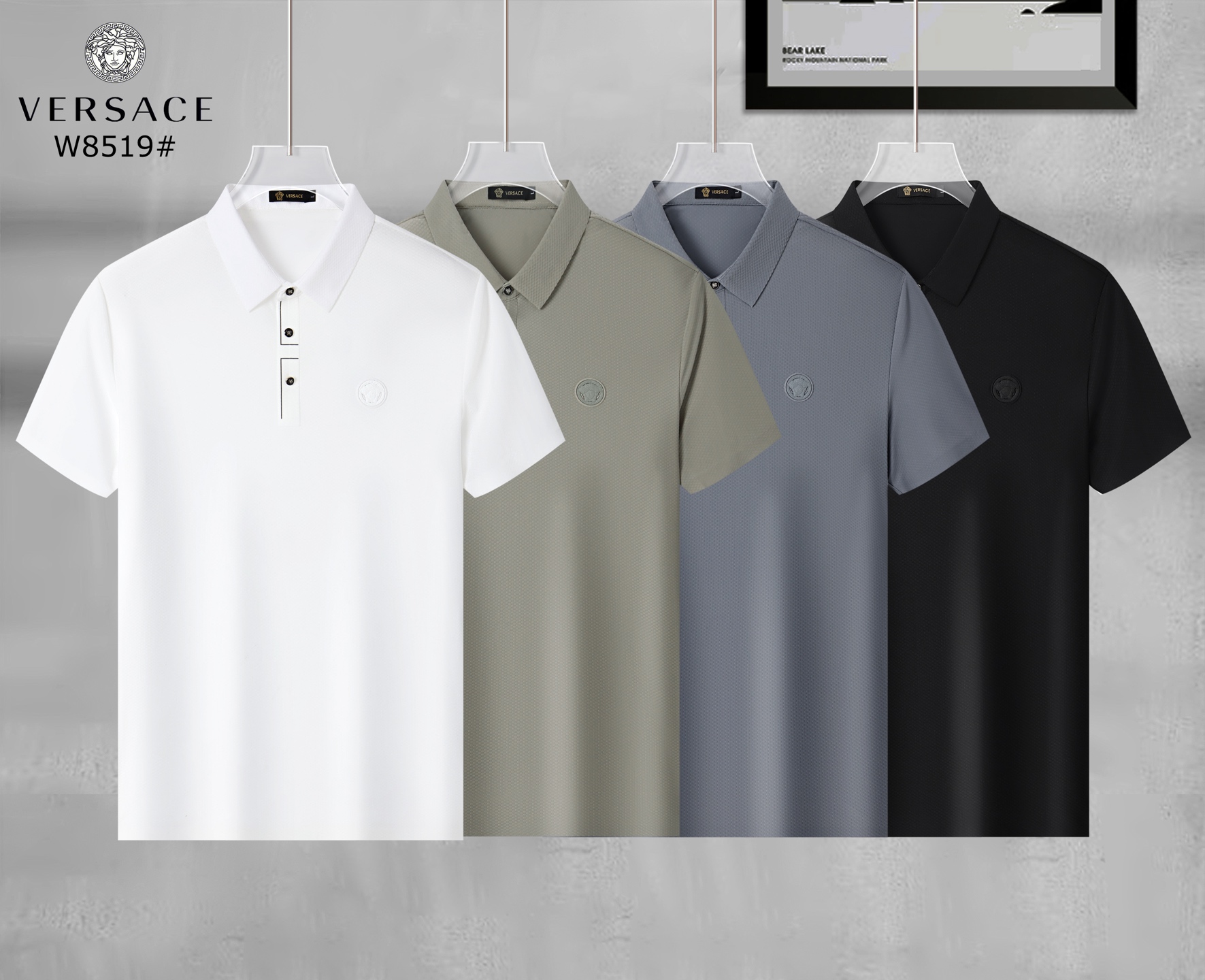 Versace Men's Short Sleeve Polo Shirt - Classic Fit, Premium Cotton 1 i1747669661360 3450 0 0
