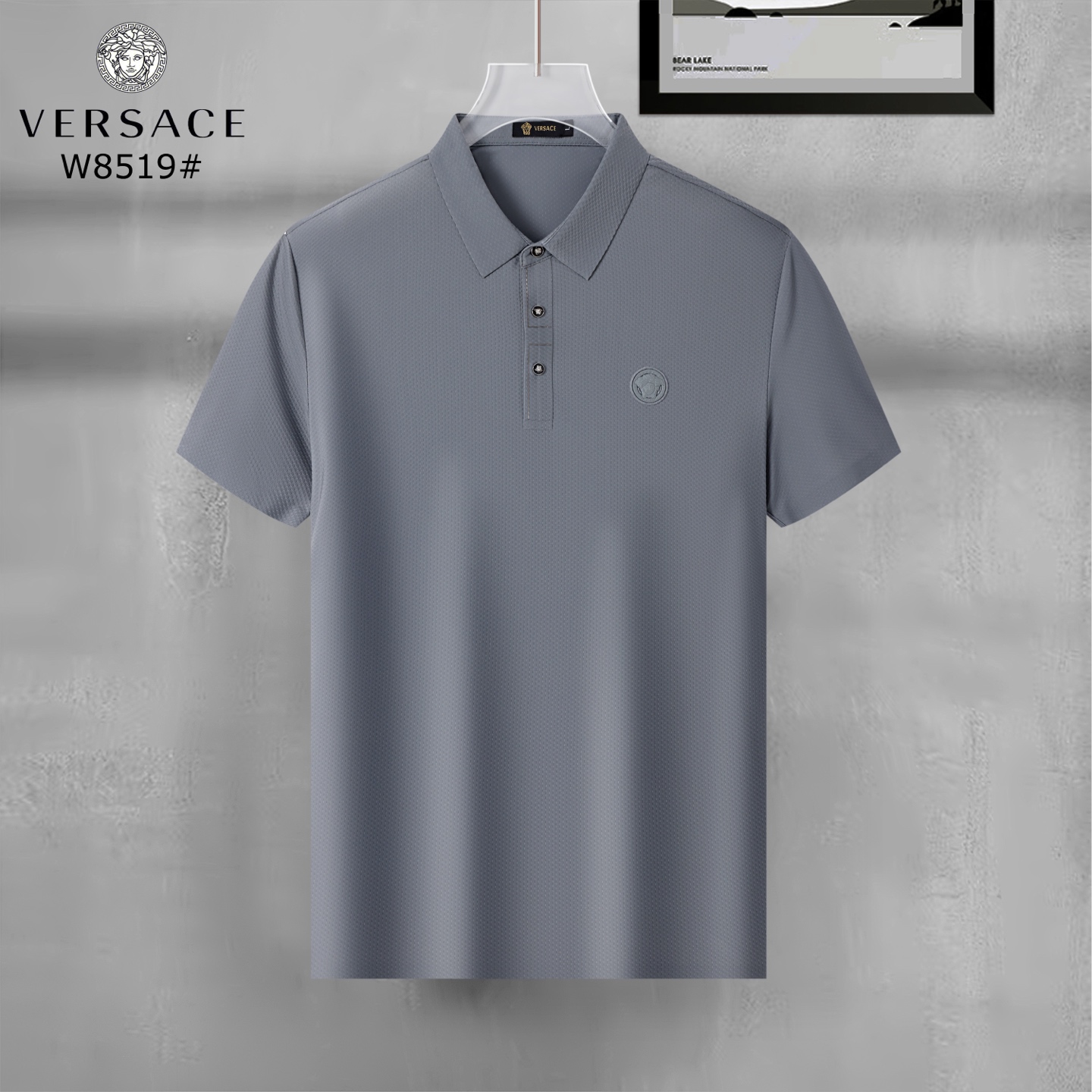 Versace Men's Short Sleeve Polo Shirt - Classic Fit, Premium Cotton 5 i1747669663421 3312 0 4