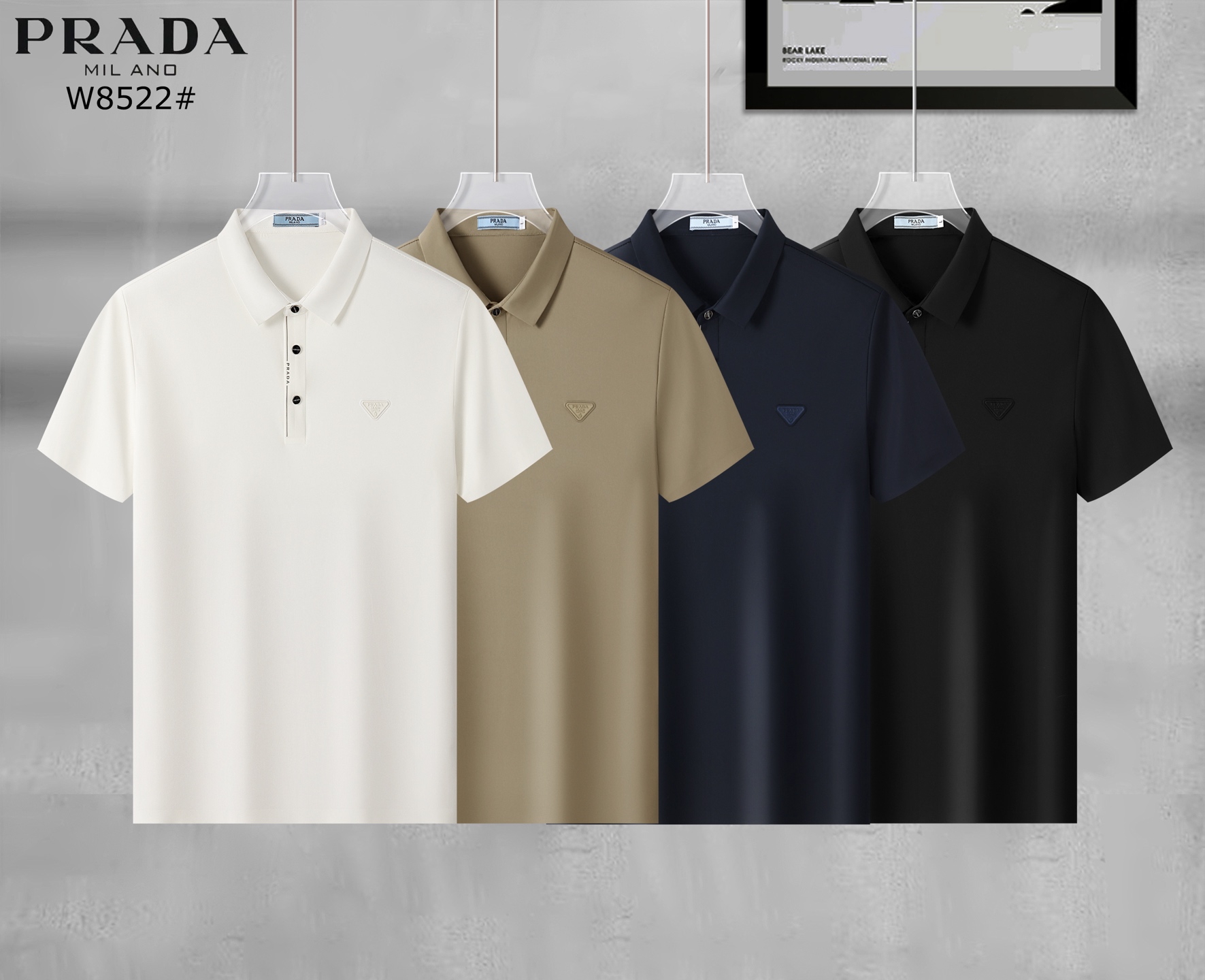 Prada Men's Polo Shirt | Classic Business Style | Summer New Arrival