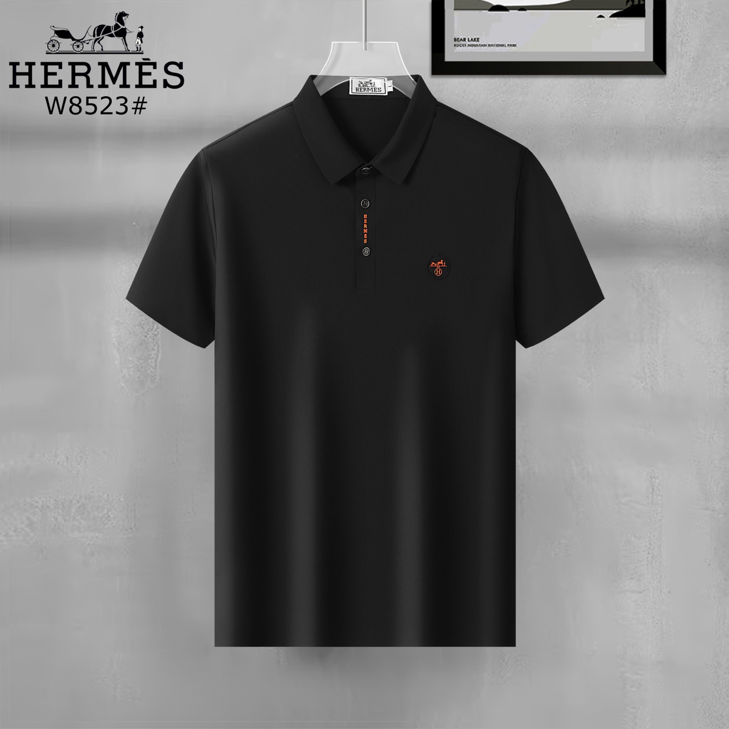 Hermès Men's Polo Shirt, Classic Short Sleeve Pique Cotton Polo 4 i1747669792911 5134 0 2
