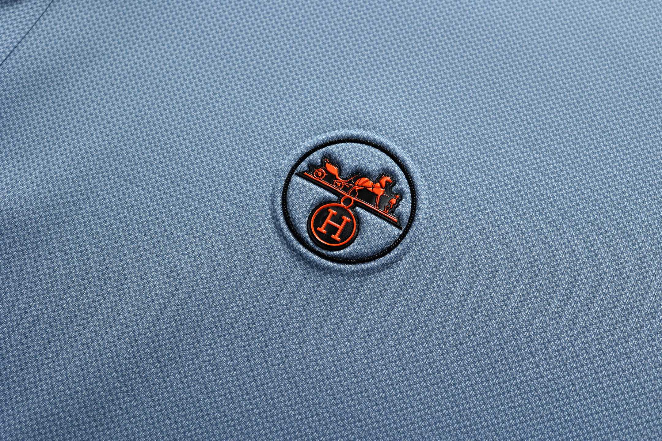 Hermès Men's Polo Shirt, Classic Short Sleeve Pique Cotton Polo 7 i1747669793050 647 0 5