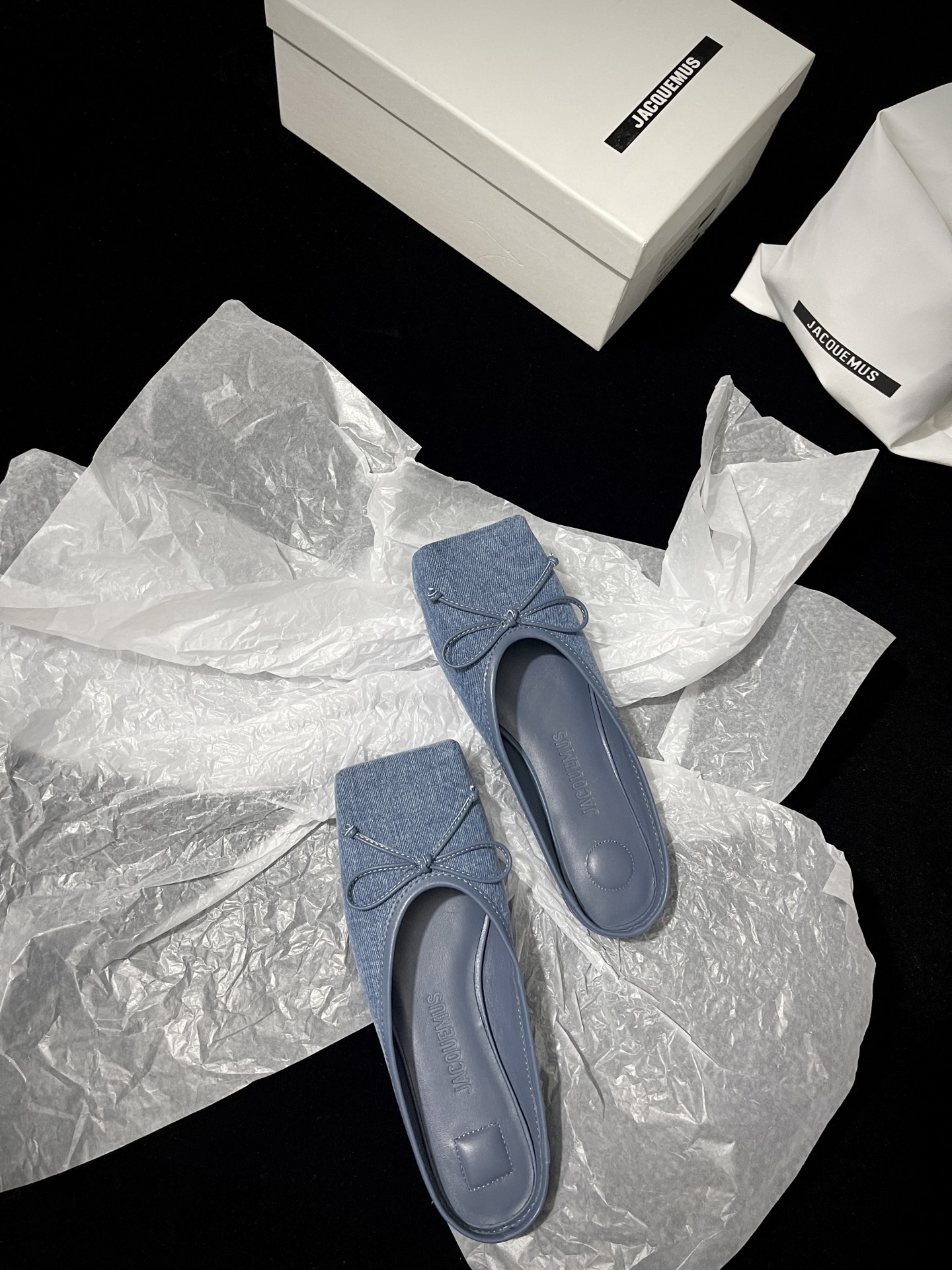 자크뮈스 스퀘어토 리본 슬립온 신발 85200 이미지 4