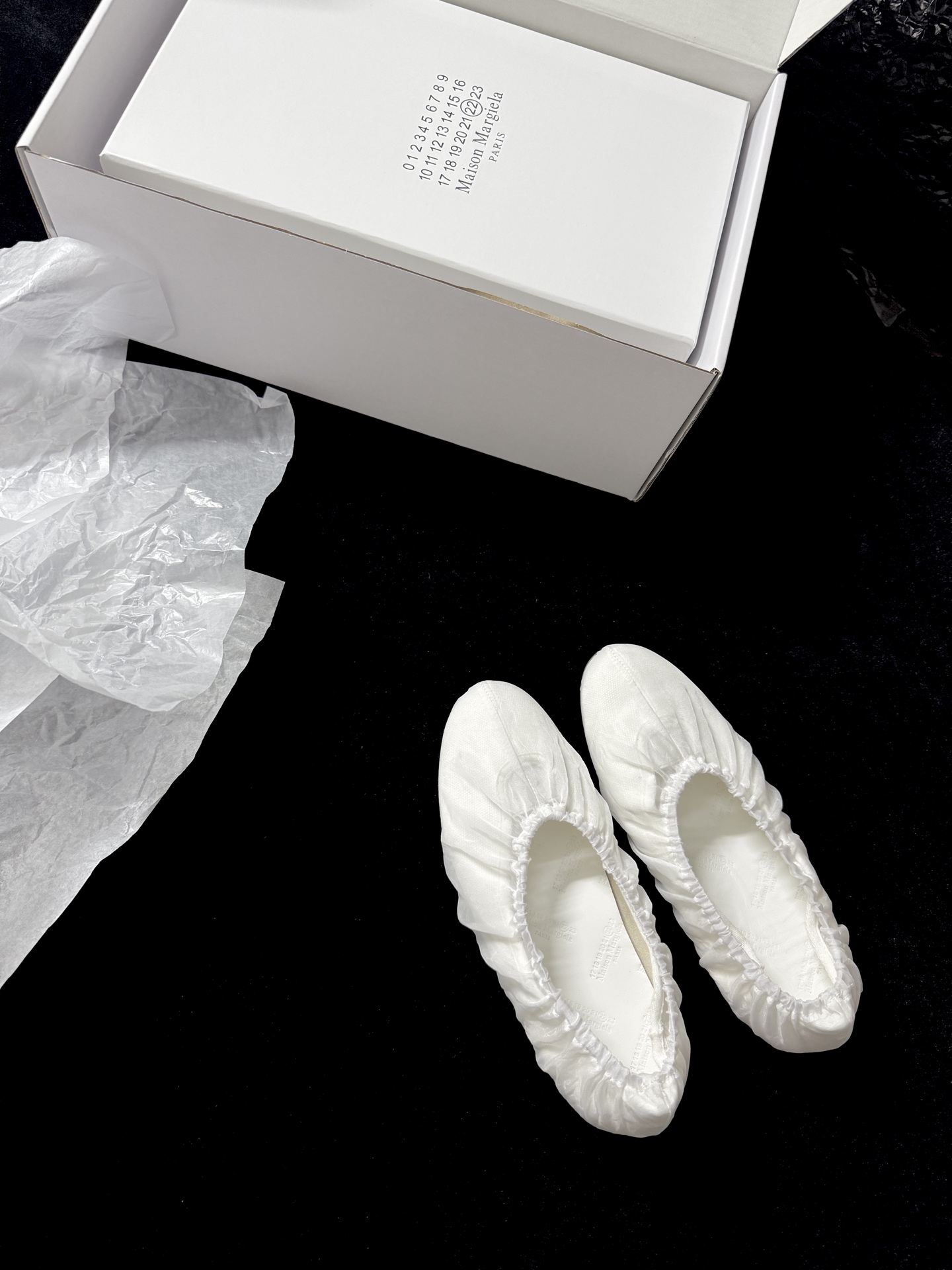 마르지엘라 주름 장식 발레 플랫 42293 이미지 3