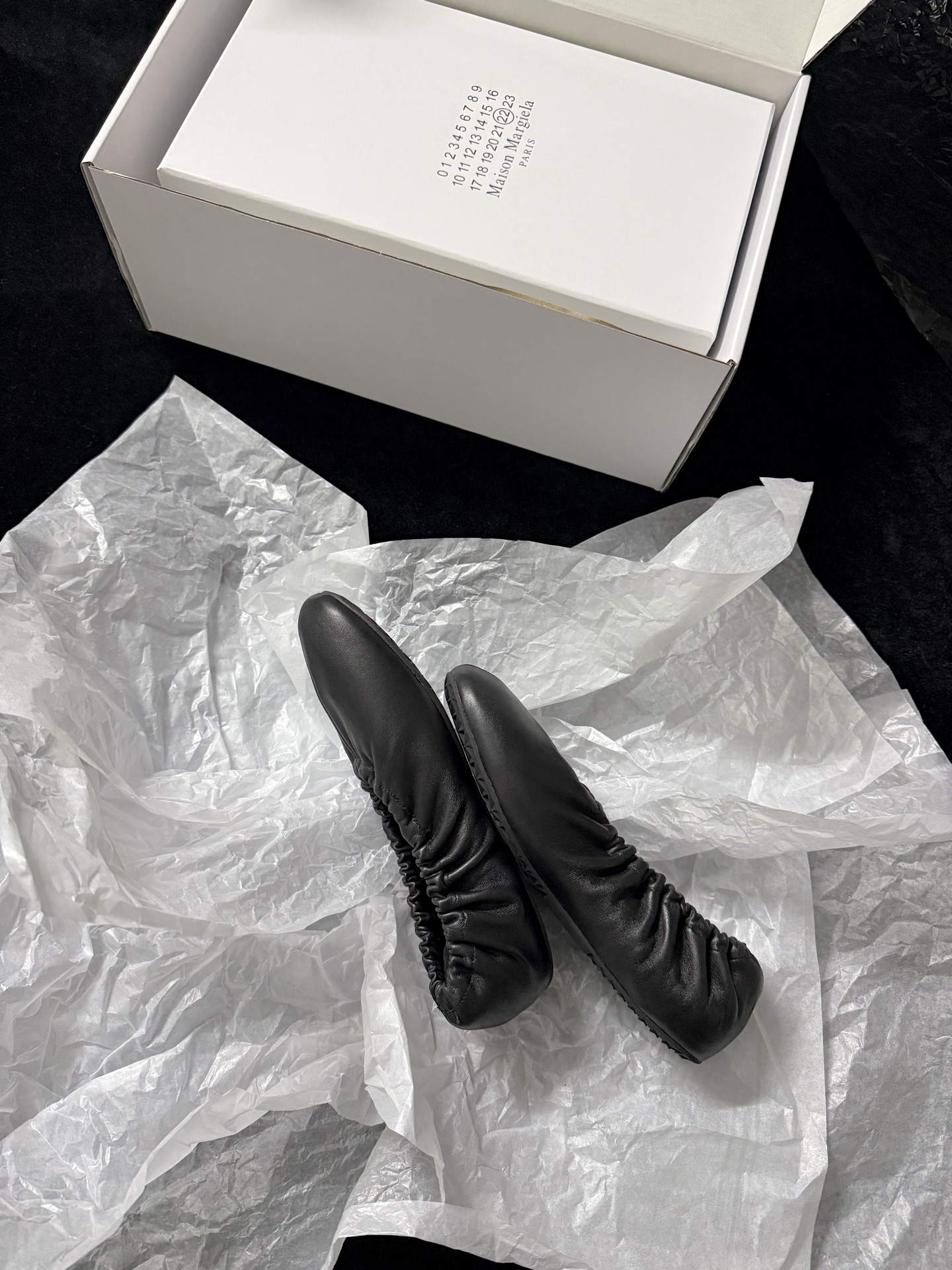 마르지엘라 주름 장식 발레 플랫 42292 이미지 5
