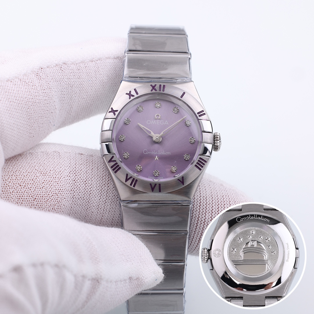 NO:391939,New version Omega Constellation Sapphire Mirror Imported Quartz Machine 28mm, omega19860909新版 欧米茄 星座 蓝宝石镜面 进口石英机 28mm,,omega,Watch