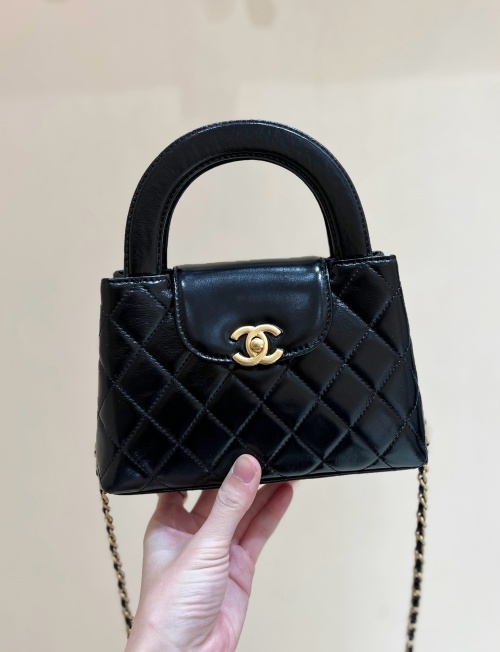 Chanel Kelly Bag Vintage Lambskin Leather Top Handle Crossbody AS4416 1 Chanel Kelly Bag Vintage Lambskin Leather Top Handle Crossbody AS4416