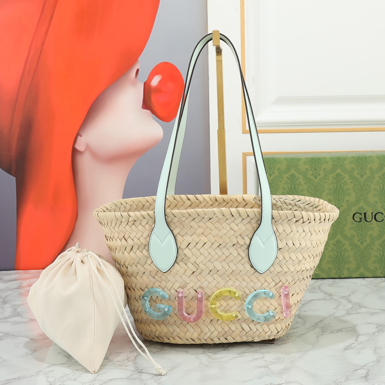 Gucci Bags Handbags Weave Straw Woven Vintage