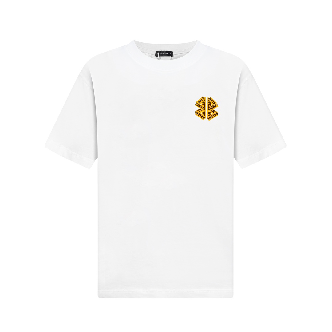 P75 Balenciaga 25SS edición alta, nuevo método 3D de doble proceso, logo en camiseta de cuello redondo formado por sili…