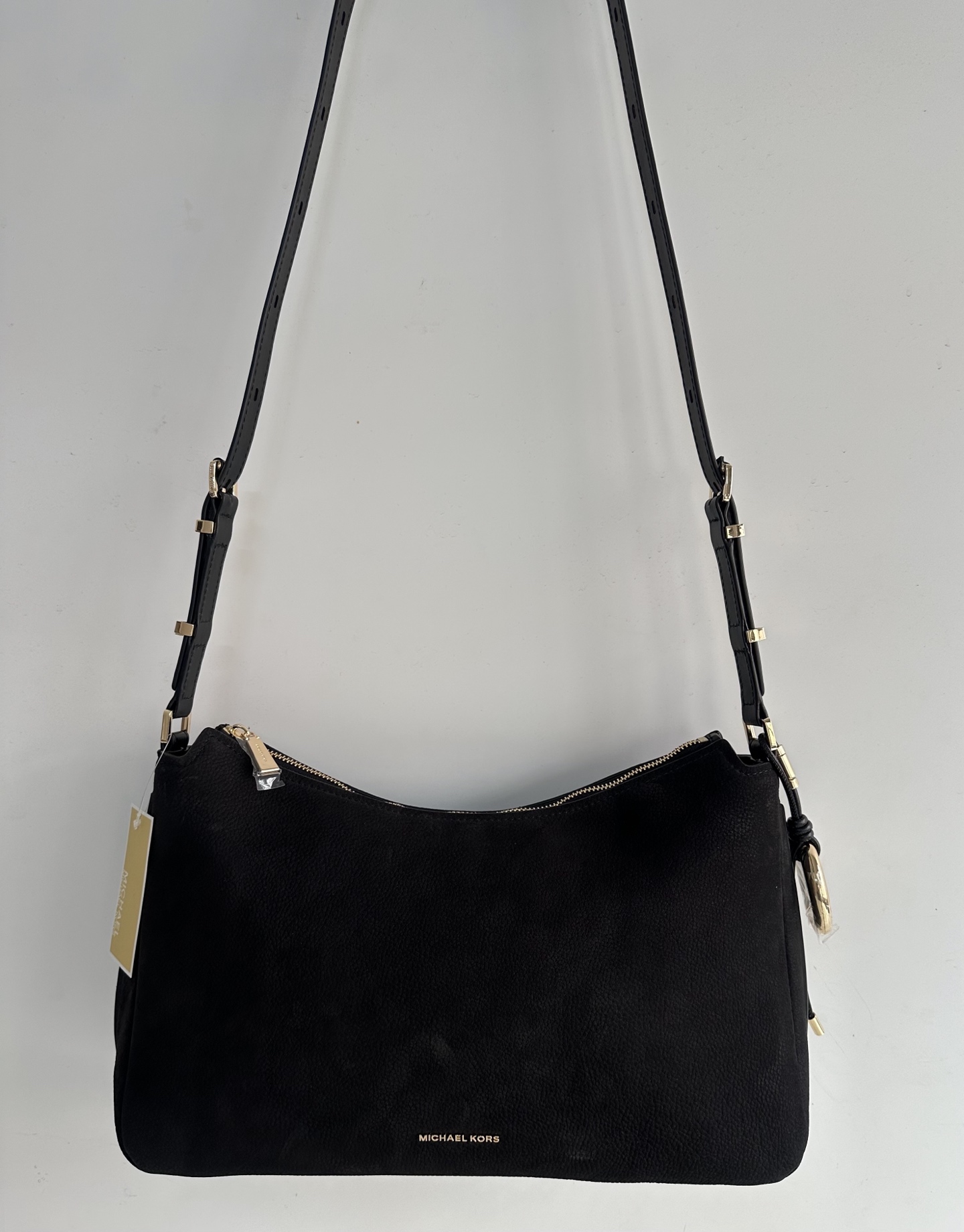 Michael Kors <反毛皮材质> mk新款Nolita系列Michael kors 中号反毛皮单肩包