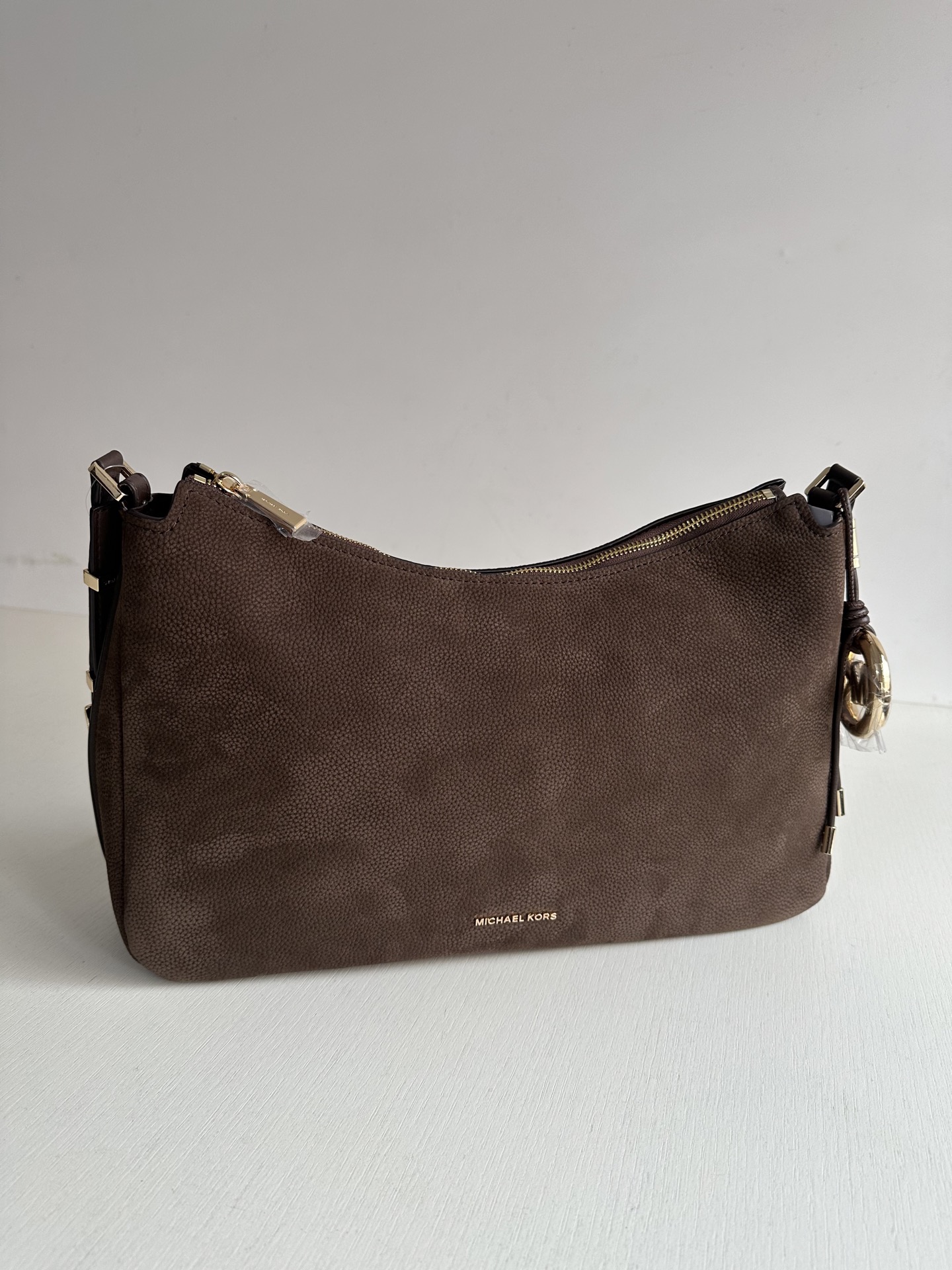 Michael Kors <反毛皮材质> mk新款Nolita系列Michael kors 中号反毛皮单肩包