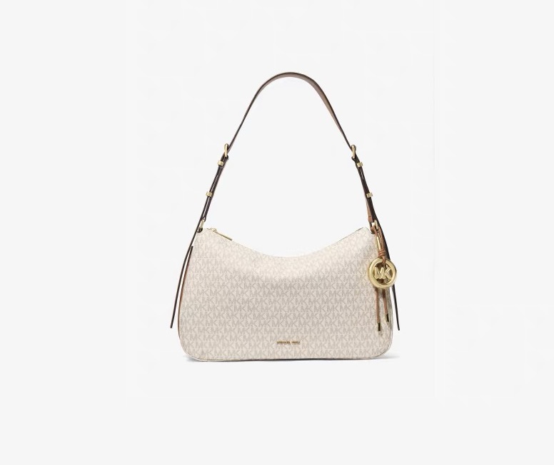 Michael Kors mk新款Nolita系列Michael kors 中号pvc配皮单肩包，腋下包，斜挎包 尺寸：39×25×10
