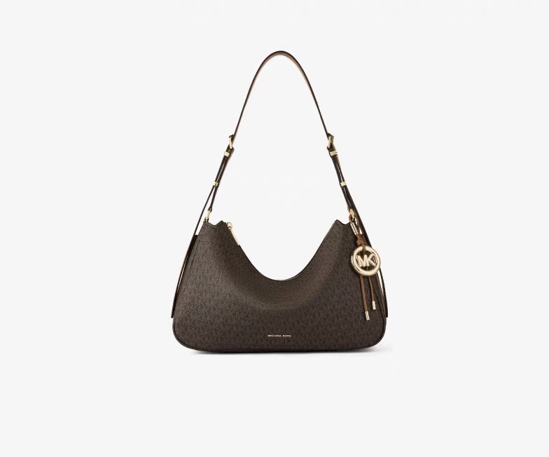 Michael Kors mk新款Nolita系列Michael kors 中号pvc配皮单肩包，腋下包，斜挎包 尺寸：39×25×10