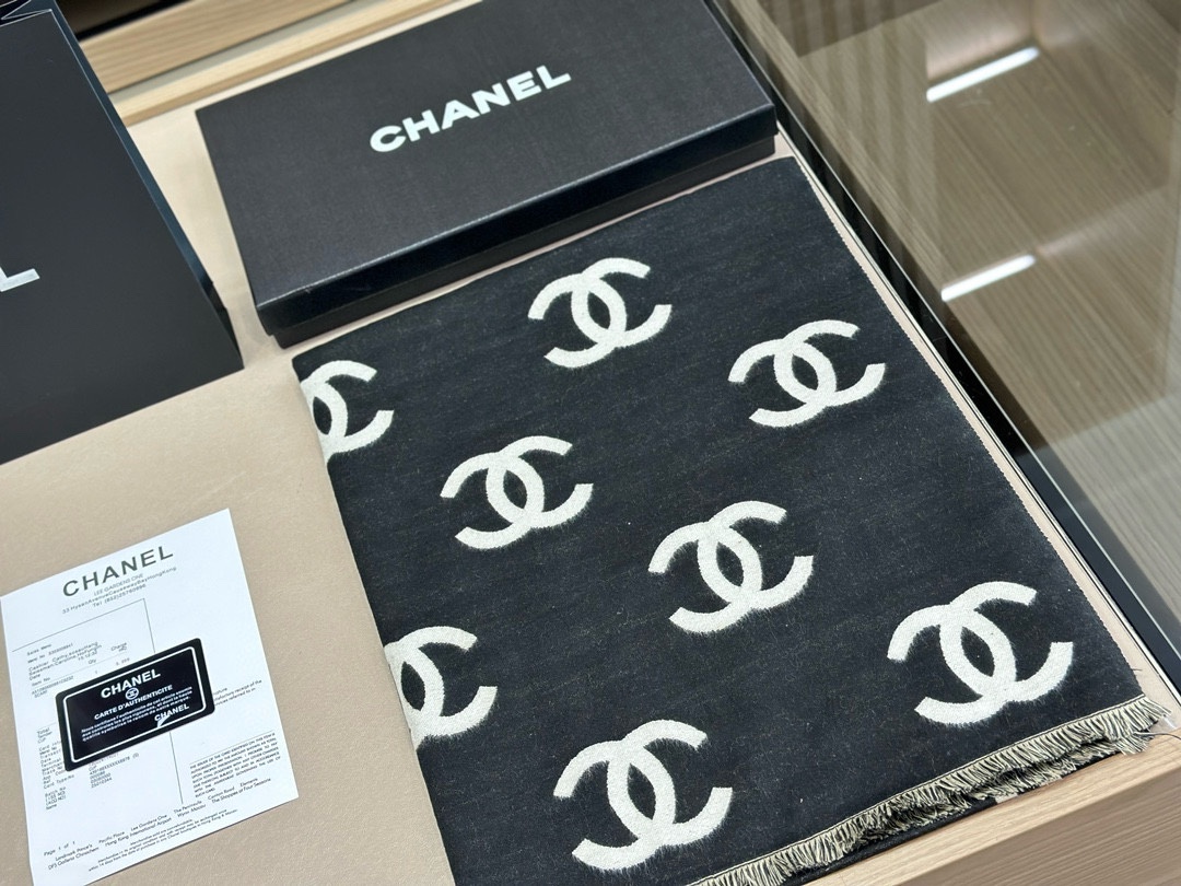 香奈儿 Chanel 传世高定桑蚕丝丝巾围巾 #6A7E9034 7