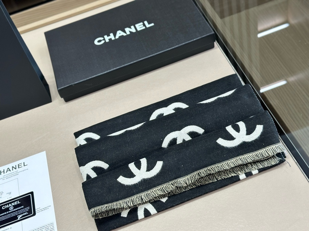 香奈儿 Chanel 传世高定桑蚕丝丝巾围巾 #6A7E9034 2