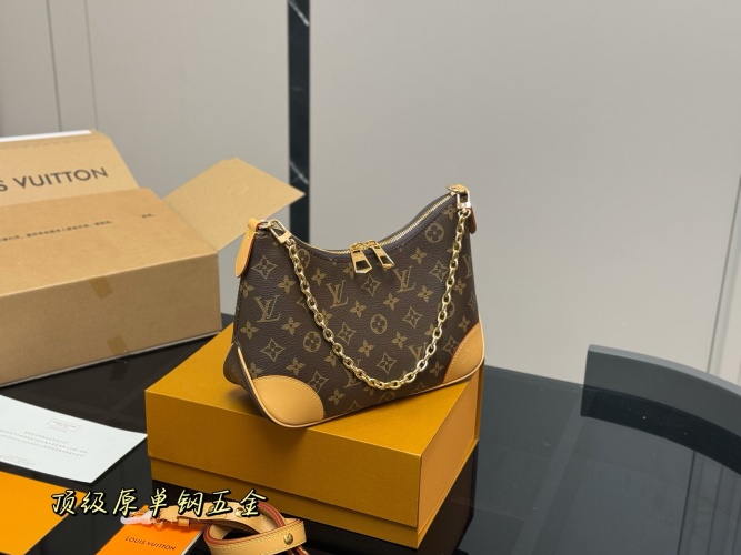 LV Vintage Croissant Bag with Chain and Shoulder Strap, Classic Design 1 LV Vintage Croissant Bag with Chain and Shoulder Strap, Classic Design
