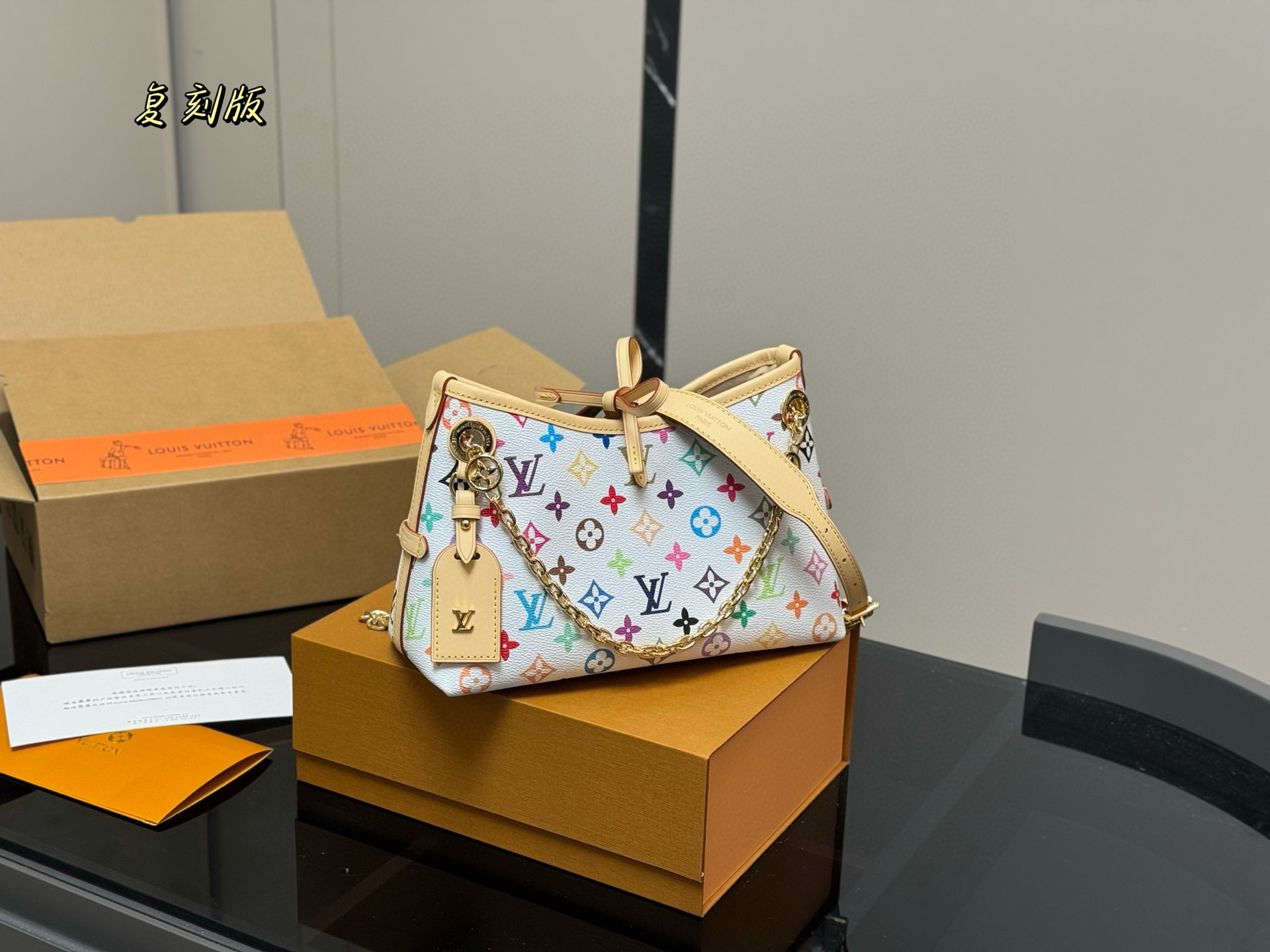 Louis Vuitton CarryAll Bag, Multicolor Monogram, Perfect for Every Day