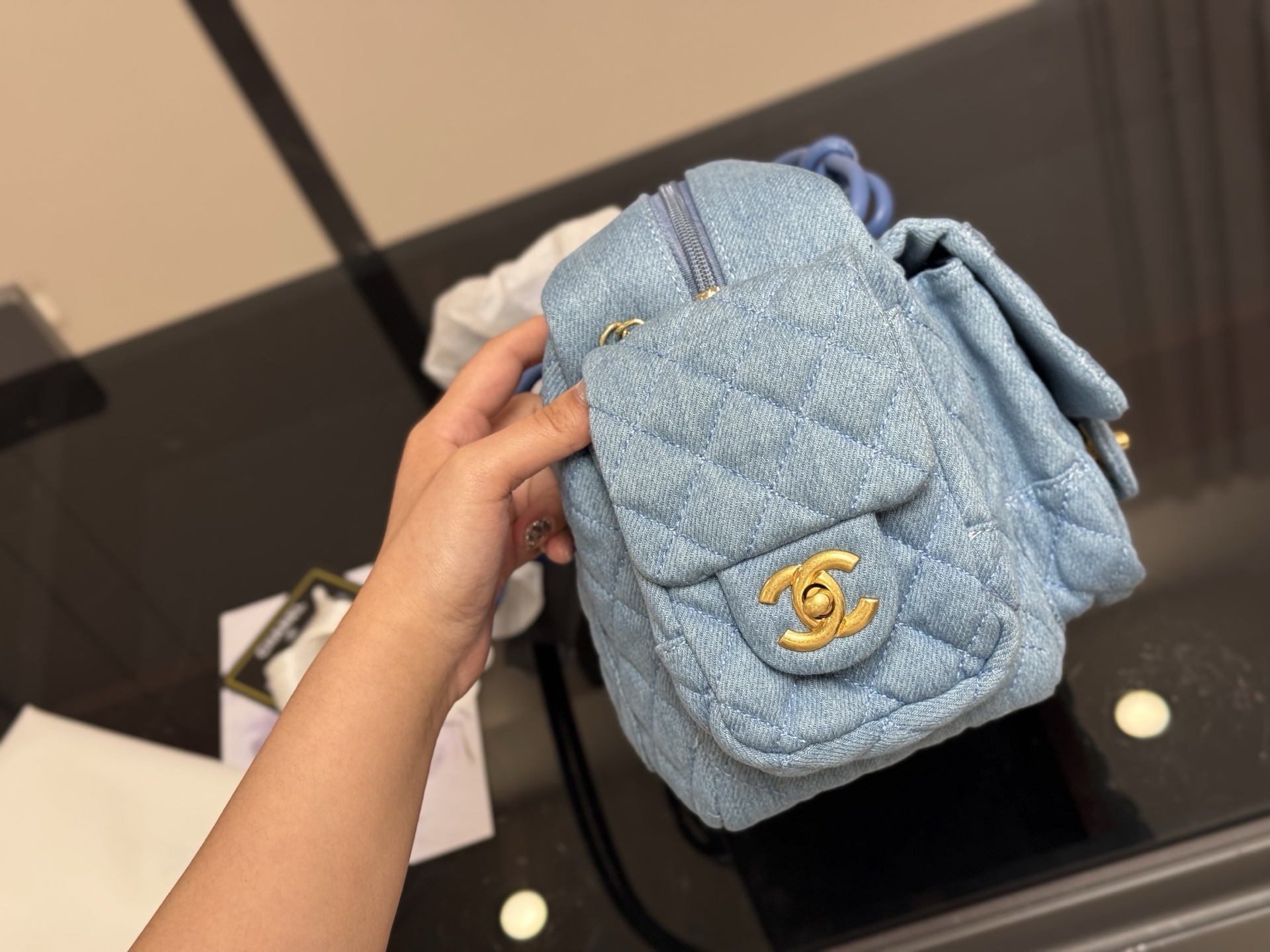 Chanel Denim Messenger Bag, Charming and Versatile, 30 x 18 cm 8 i1751091449713 7864 0 6