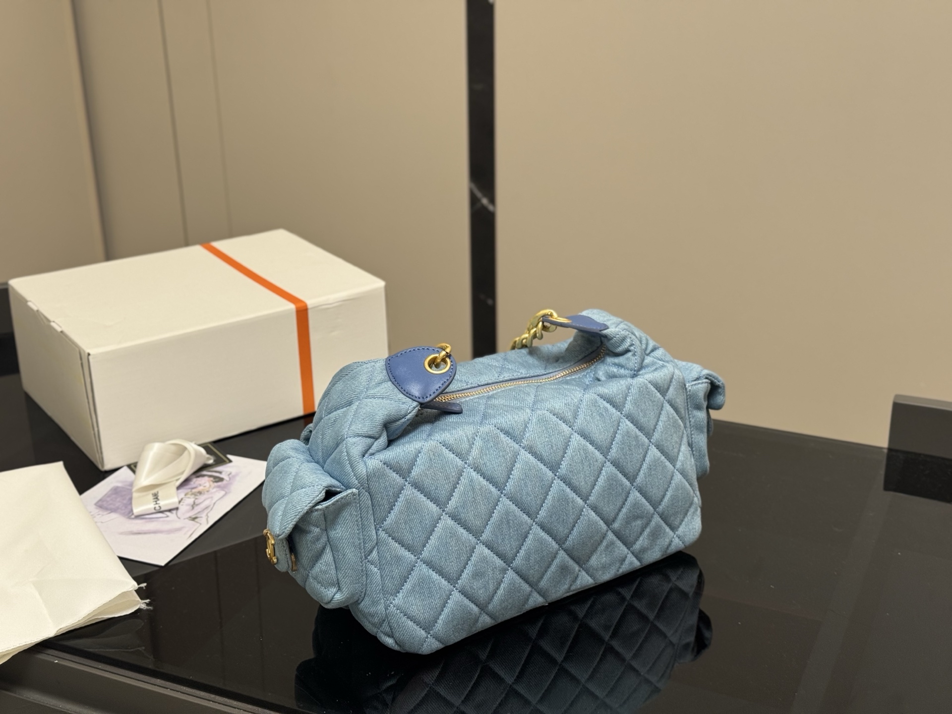 Chanel Denim Quilted Postman Bag, 30cm - Casual & Chic, Perfect for Everyday 9 i1751094912573 7717 0 6