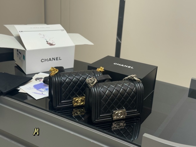 Chanel Leboy 20cm Lambskin Leather Shoulder Bag with Box,High Quality 1 Chanel Leboy 20cm Lambskin Leather Shoulder Bag with Box,High Quality