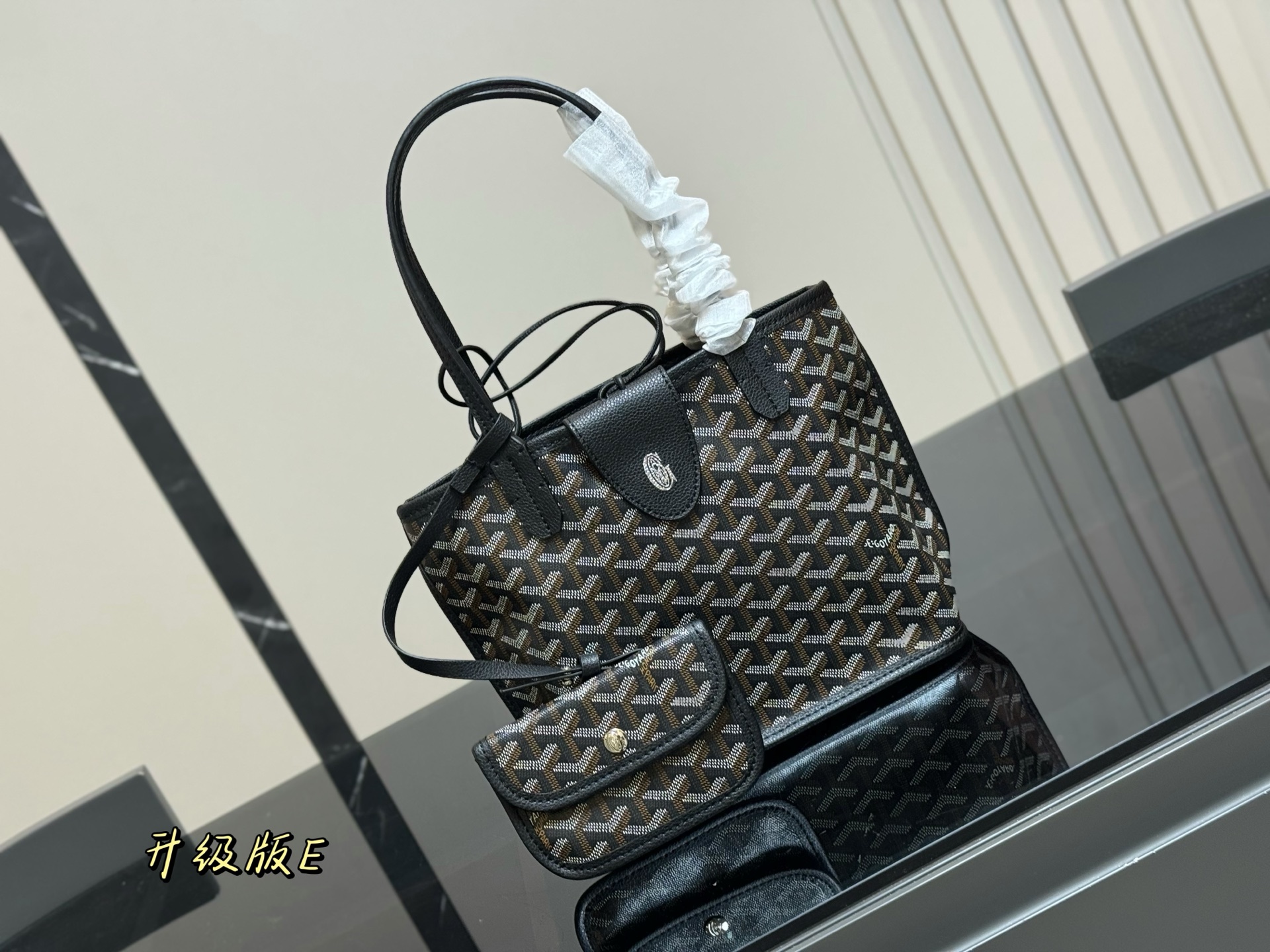 Goyard Shopping Bag | Double-Sided Tote | Custom Design, 20*19 cm