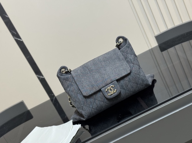 Chanel Denim Flap Bag, Quilted Shoulder Bag, Casual Crossbody Bag 1 Chanel Denim Flap Bag, Quilted Shoulder Bag, Casual Crossbody Bag