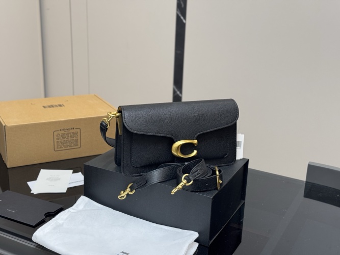 Coach Tabby Shoulder Bag 26 in Black Leather with Gold Hardware 1 Coach Tabby Shoulder Bag 26 in Black Leather with Gold Hardware