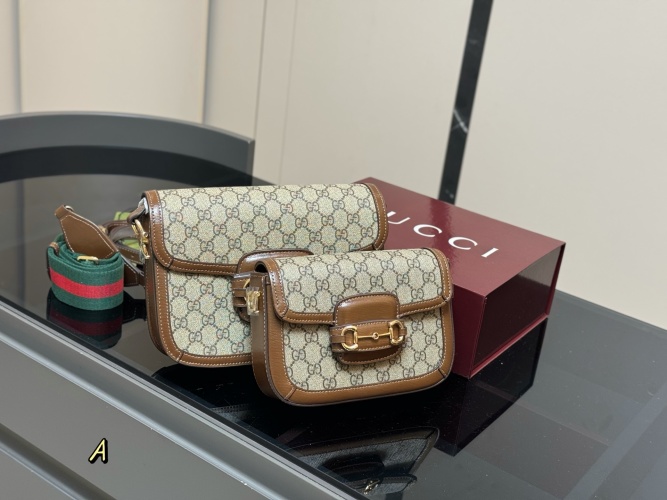 Gucci 1955 Horsebit Monogram Saddle Bag, Elegant and Timeless Design 1 Gucci 1955 Horsebit Monogram Saddle Bag, Elegant and Timeless Design