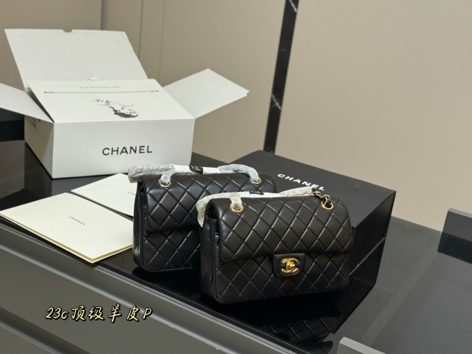 Chanel Classic Flap Bag, 23cm, Lambskin Leather, Crossbody Handbag 1 Chanel Classic Flap Bag, 23cm, Lambskin Leather, Crossbody Handbag