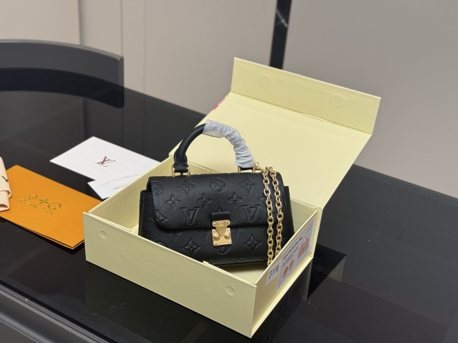 Louis Vuitton Nano Madeleine Black Taurillon Leather Mini Princess Bag 1 Louis Vuitton Nano Madeleine Black Taurillon Leather Mini Princess Bag