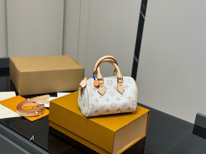 Louis Vuitton Speedy Nano Bag with Adjustable Strap - Chic & Compact 1 Louis Vuitton Speedy Nano Bag with Adjustable Strap - Chic & Compact