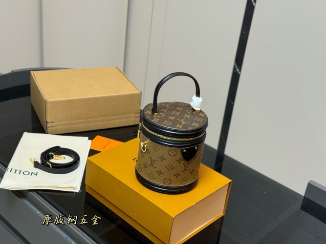Louis Vuitton Cannes Bucket Bag, Monogram Canvas, Leather Trim, Versatile 1 Louis Vuitton Cannes Bucket Bag, Monogram Canvas, Leather Trim, Versatile
