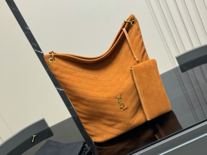 Yves Saint Laurent Niki Supple Bucket Bag Suede Caramel 1 Yves Saint Laurent Niki Supple Bucket Bag Suede Caramel
