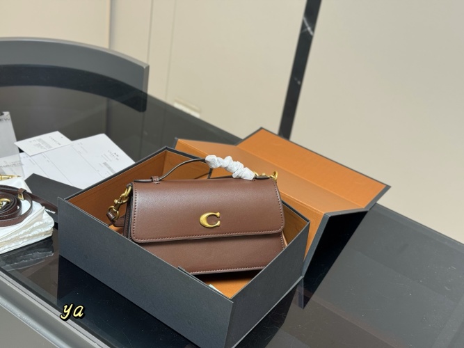 Coach Juno Crossbody Bag In Brown Leather, Convertible Shoulder Bag 1 Coach Juno Crossbody Bag In Brown Leather, Convertible Shoulder Bag