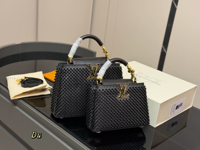 LV Capucines Handbag: Full-Grain Taurillon Leather, Luxurious & Understated 3 LV Capucines Handbag: Full-Grain Taurillon Leather, Luxurious & Understated