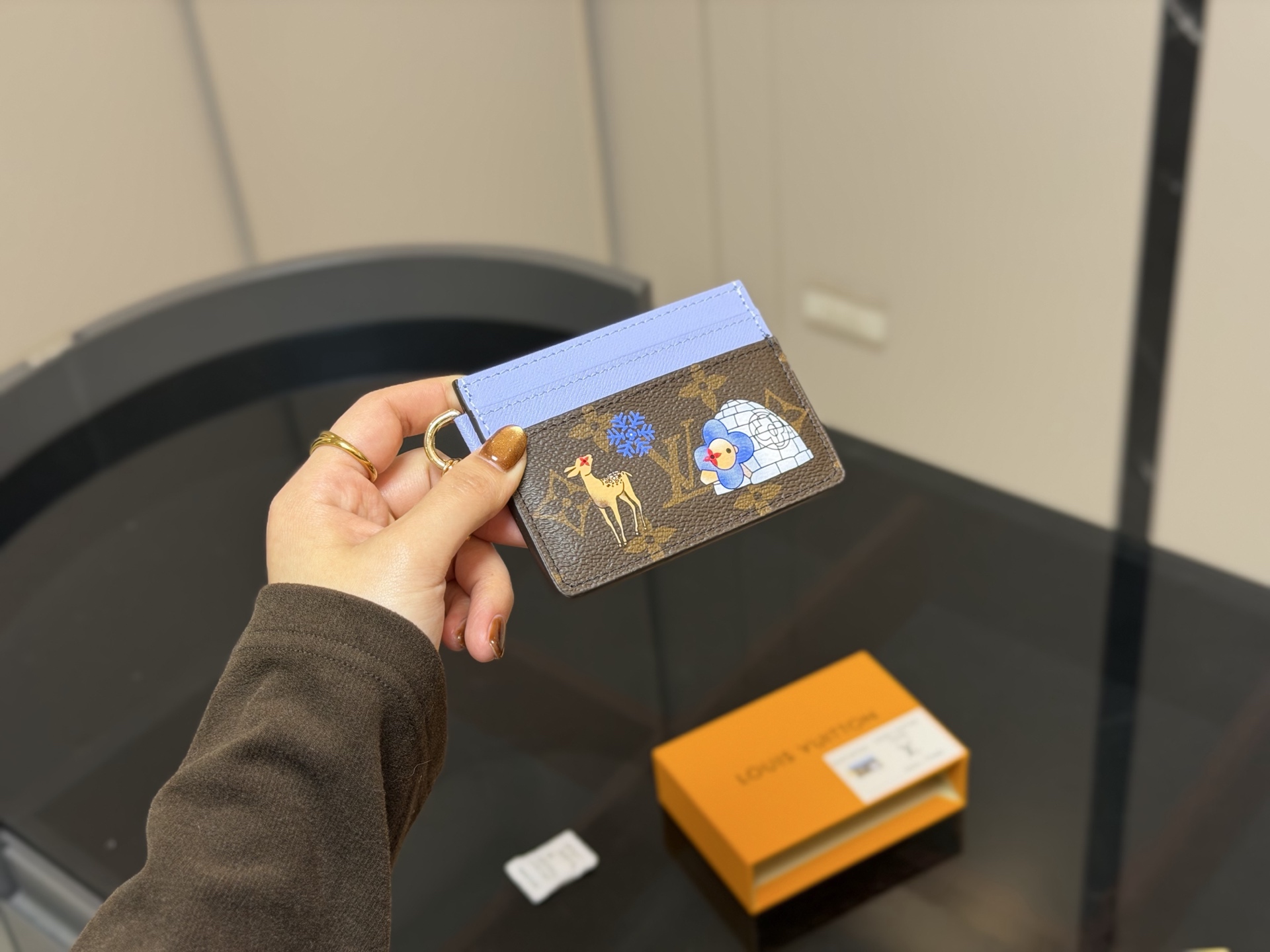 Louis Vuitton Vivienne Christmas Limited Edition Card Holder Wallet