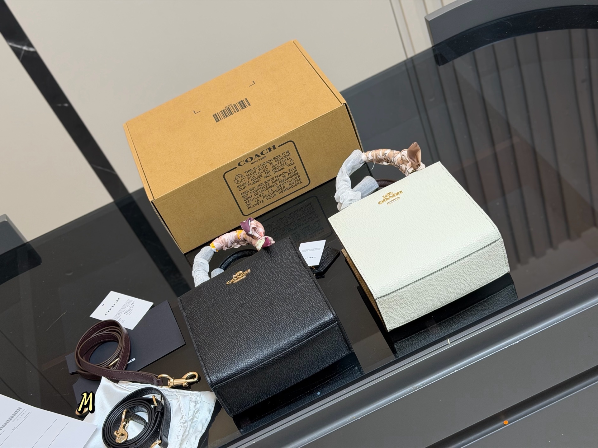 Coach Mini Cally Tote Bag with Shopping Bag and YKK Hardware