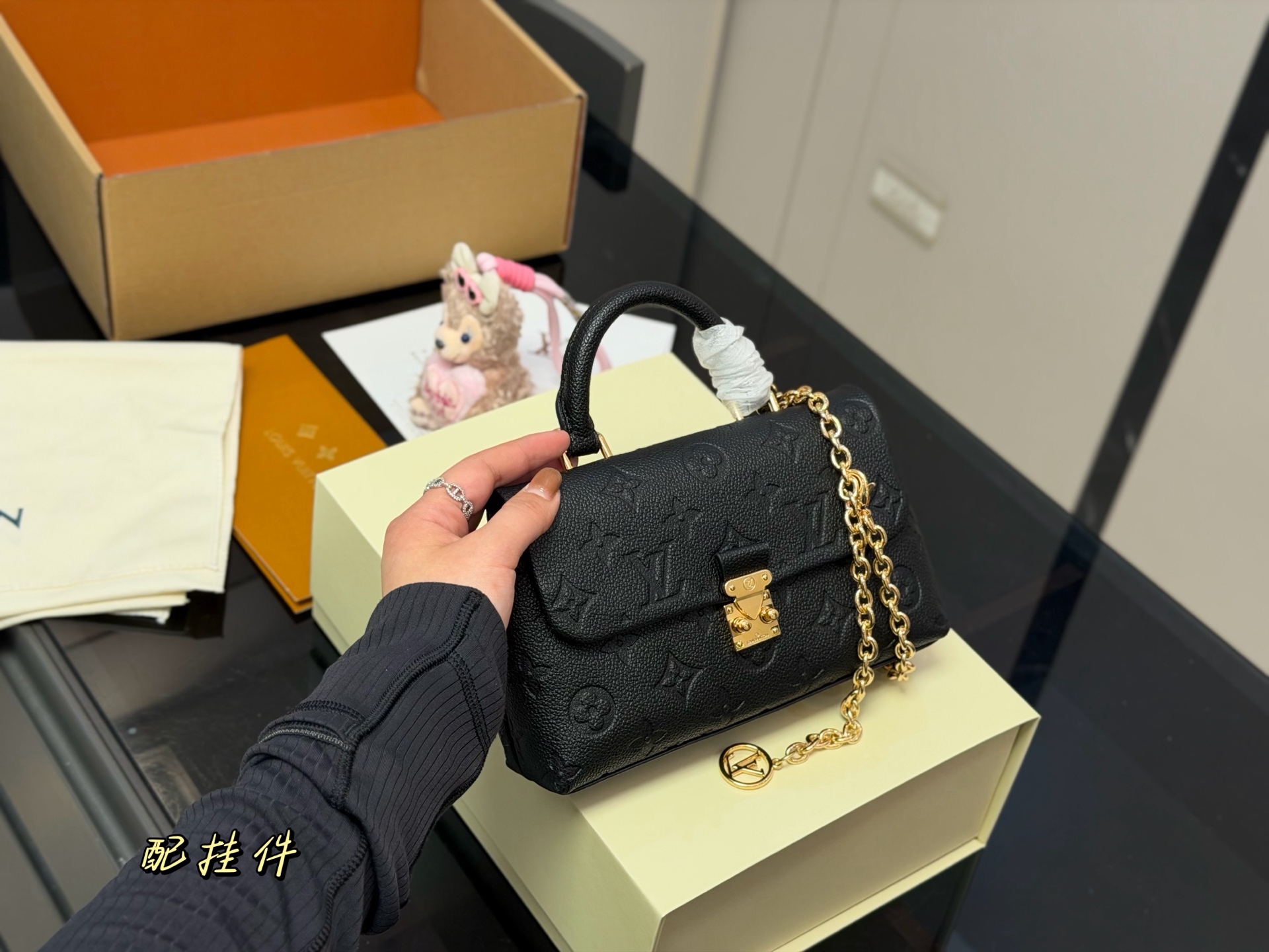 ¥195 Mini con caja plegable y caja de cartón, tamaño: 21*11cm Lv nano madeleine, regreso de la mini Madeleine…