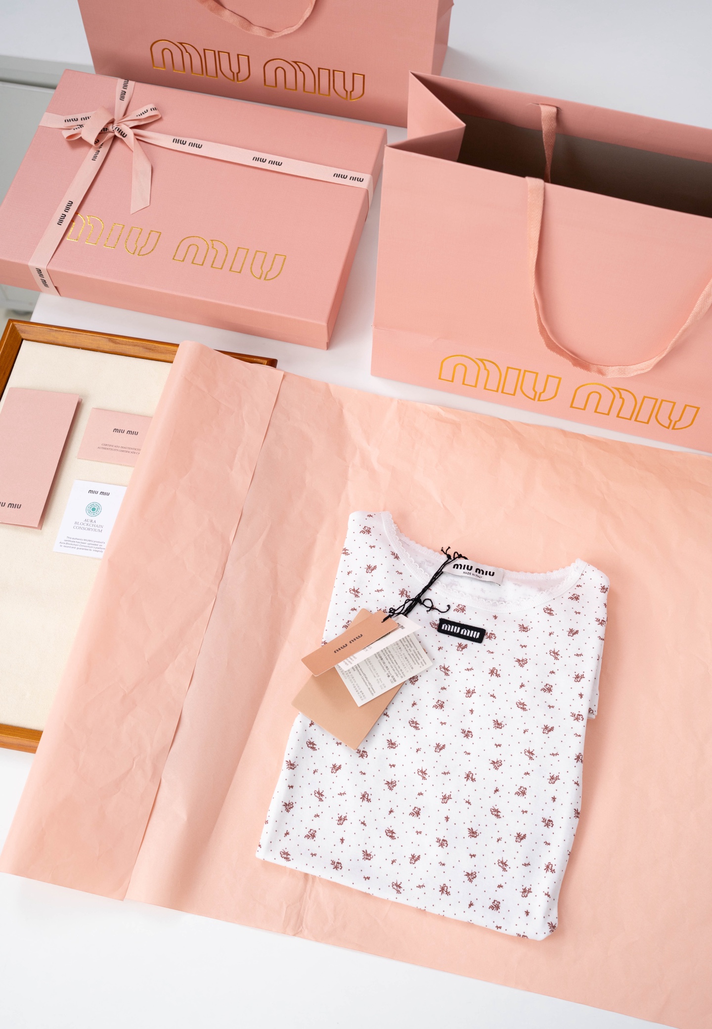 Повседневное платье Miu Miu с цветочным принтом