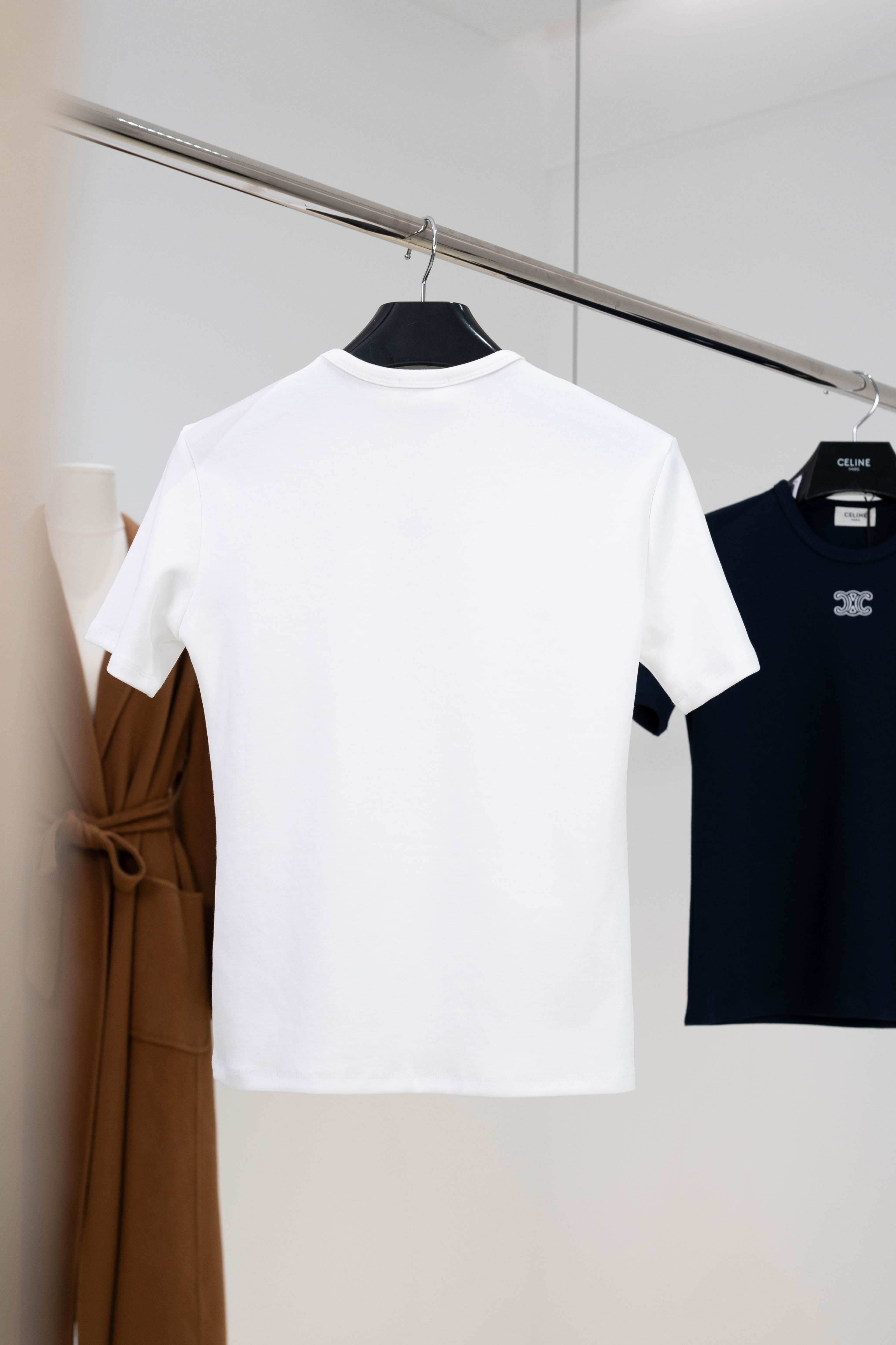 Женская футболка с коротким рукавом и логотипом Celine