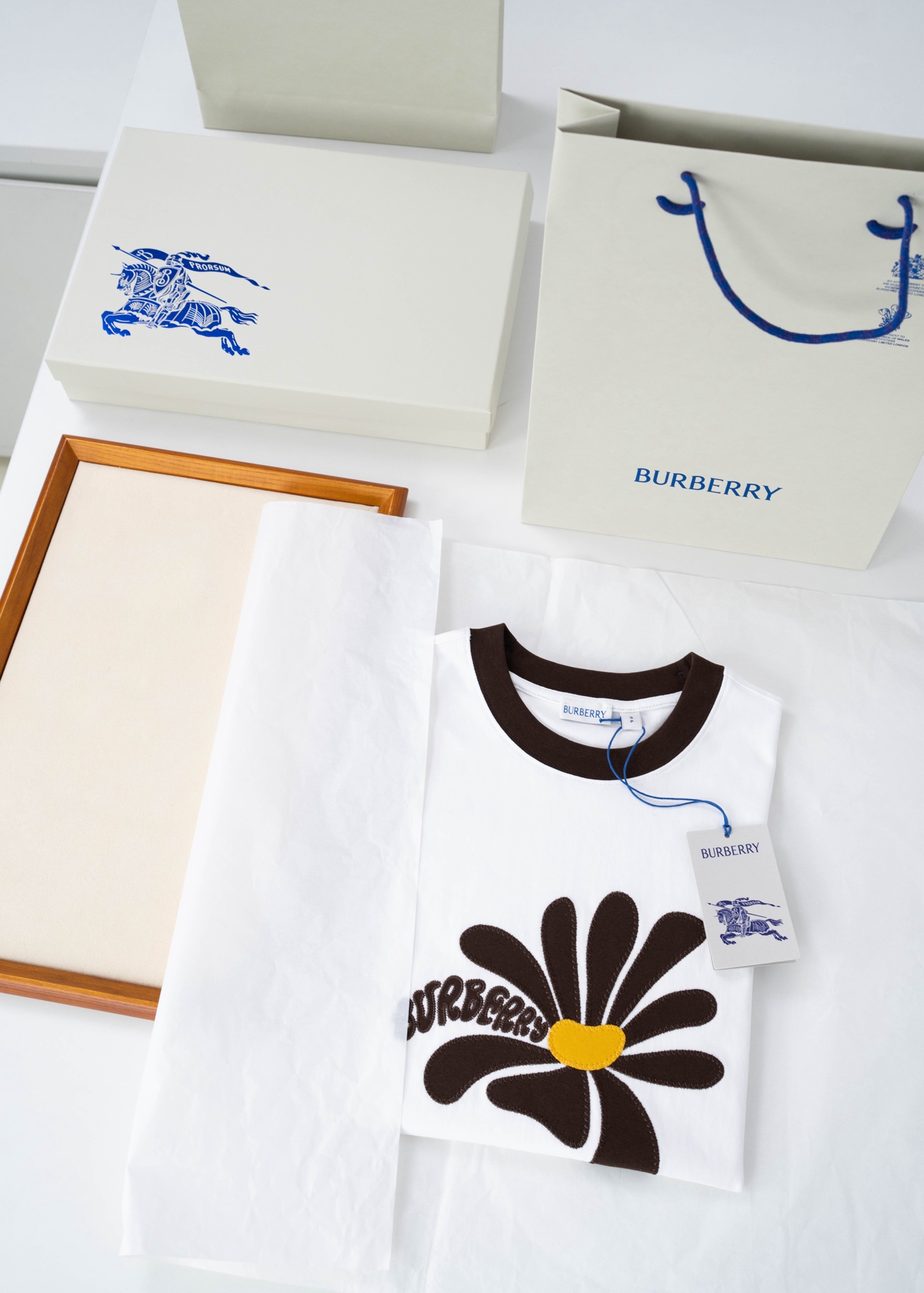 Burberry Floral Graphic T Shirt