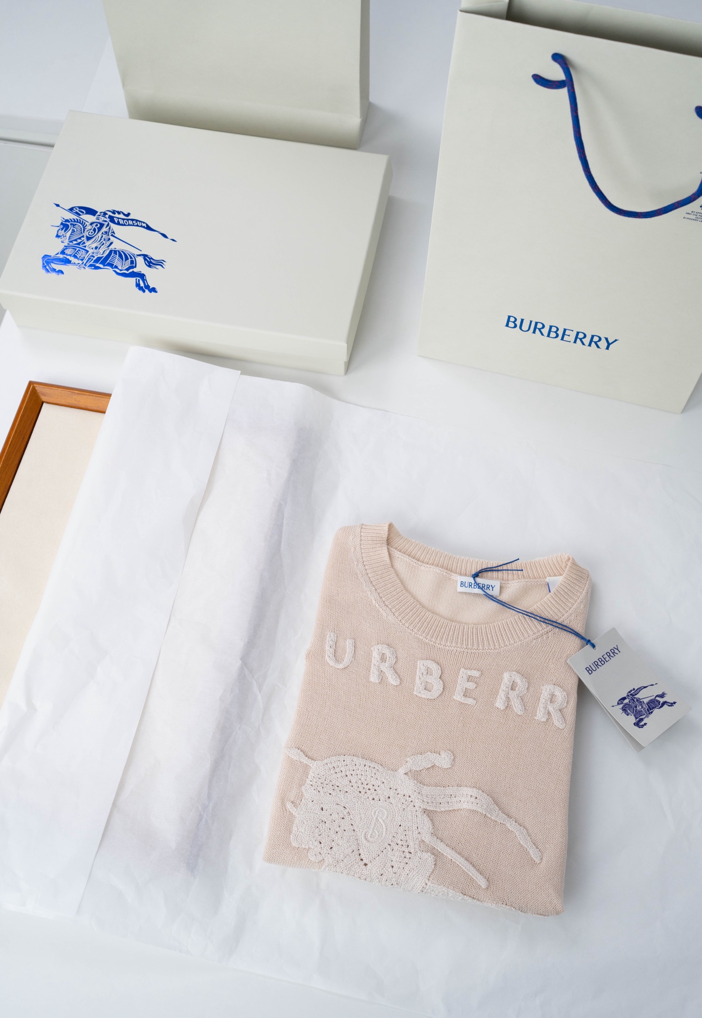 Burberry Logo Print T Shirt