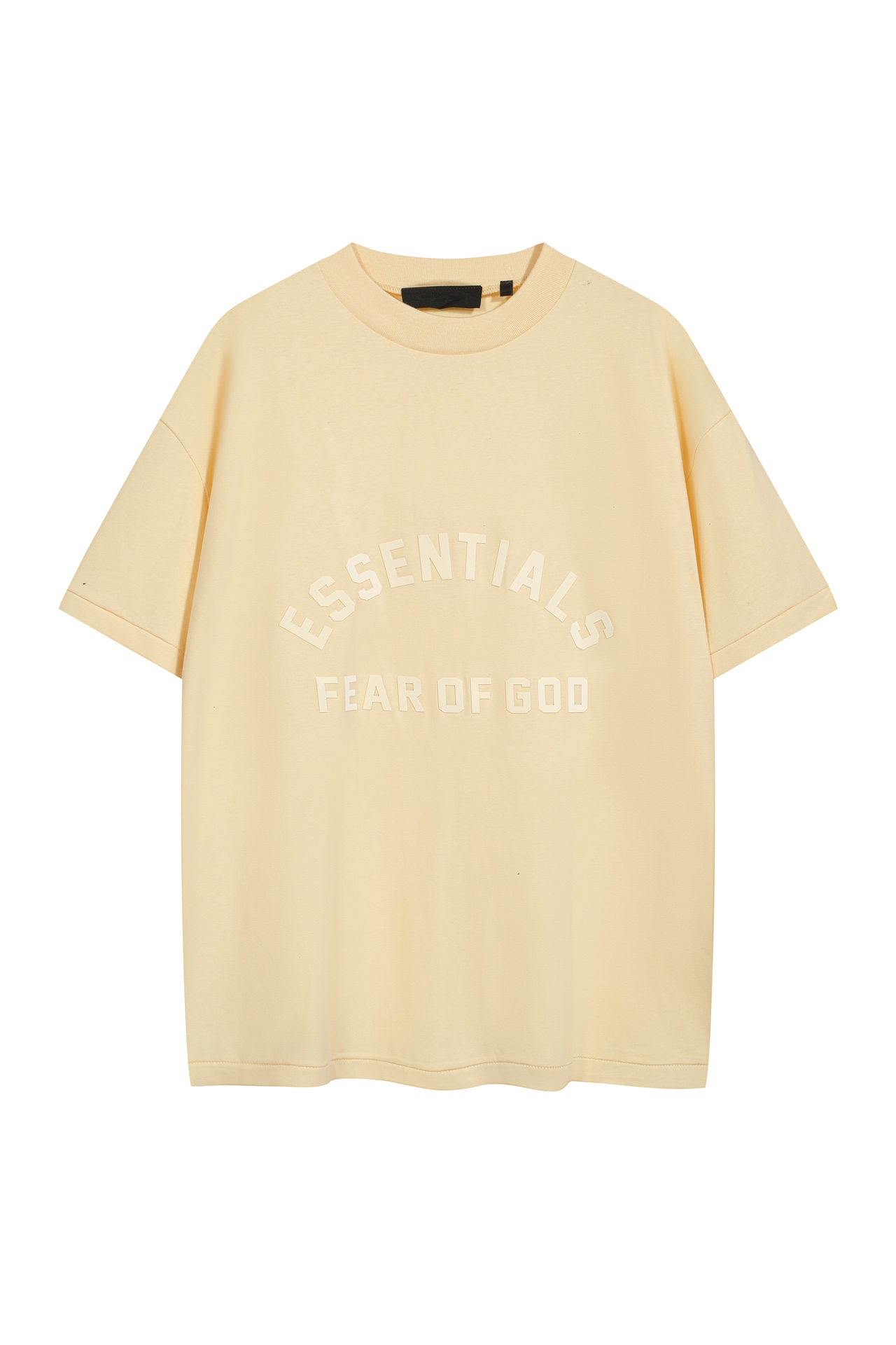 ESSENTIALS Kleidung T-Shirt Schwarz Braun Grau Gelb Frühlingskollektion Essential Kurzarm