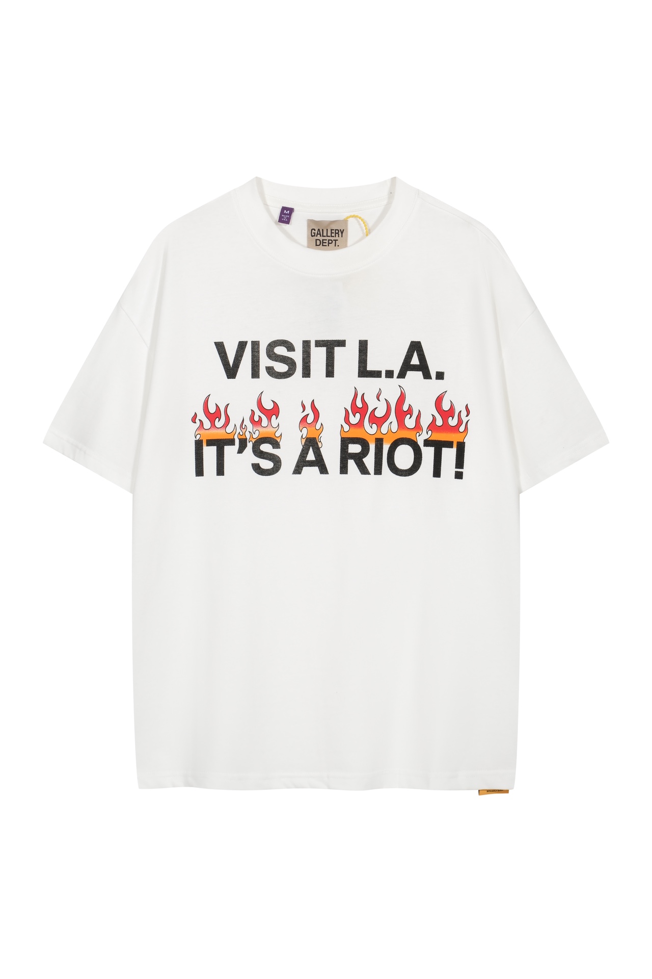 S M L现货【Pjwsy】货号：CHAesdjb4Gallery Dept.LA RIOT T 字母印花短袖T恤 白色 S-XL码工艺详情：印花：环保胶浆 健康无害不污染 手感细腻