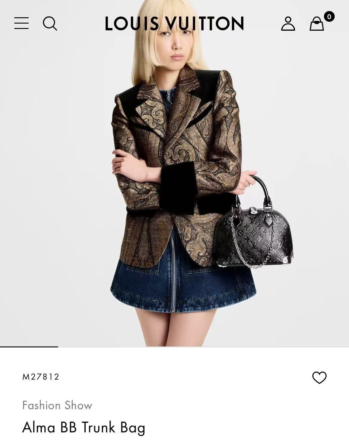 💰1020【MB特级原厂 163c芯片版】
ALMA BB 手袋
型号：M27812
材料：A级全钢五金，进口原厂皮
包装：全套原厂免税MB包装
尺寸：19x11x22cm  
P0890102