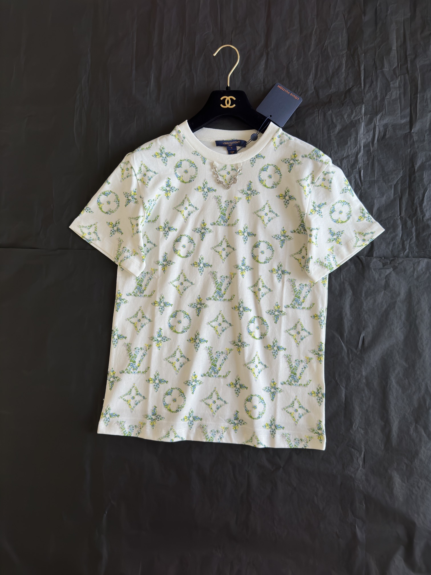 Louis Vuitton Clothing T-Shirt Printing Cotton Knitting Spring Collection Short Sleeve