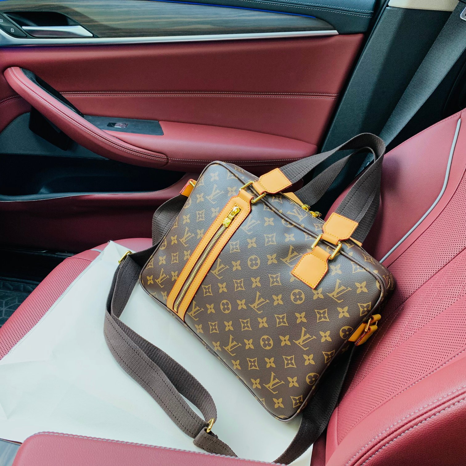 Louis Vuitton Tassen handtassen Aktetassen Schoudertas PVC