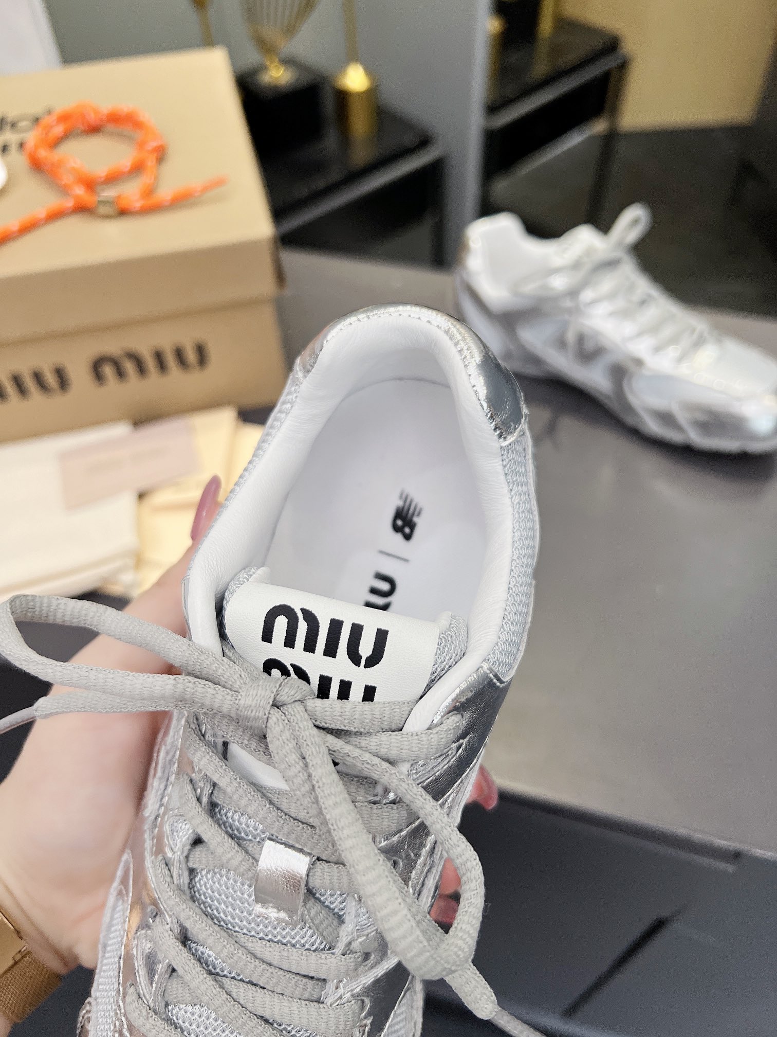 Miu Miu x New Balance 530 Silver Sneakers - Limited Edition Collaboration 11 i1719367646 2541 4
