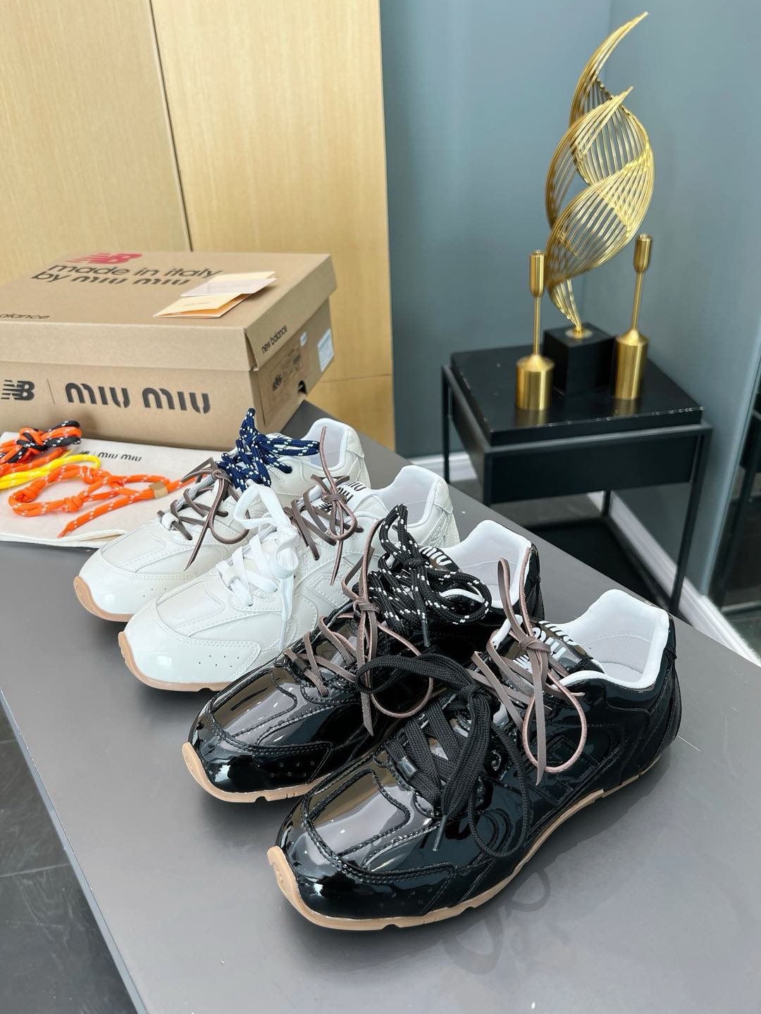 Miu Miu x New Balance 530 Sneakers - Leather Upper, Rubber Sole 10 i1735560187667 8577 0 8