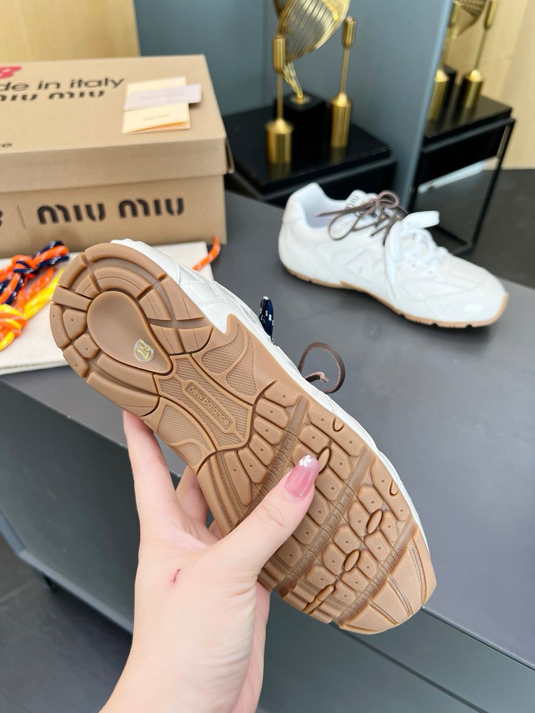 Miu Miu x New Balance 530 Sneakers - Leather Upper, Rubber Sole 9 i1735560255028 9283 0 7